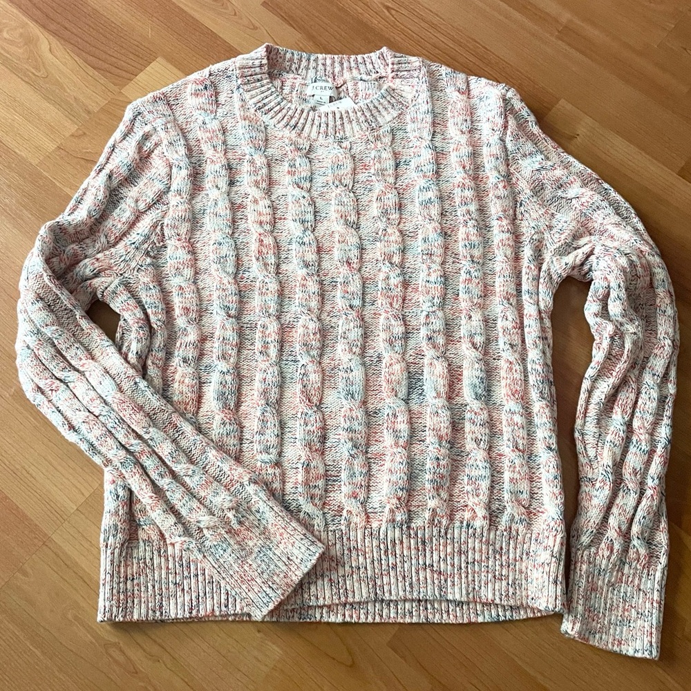 NWT J. Crew Cable Knit Sweater